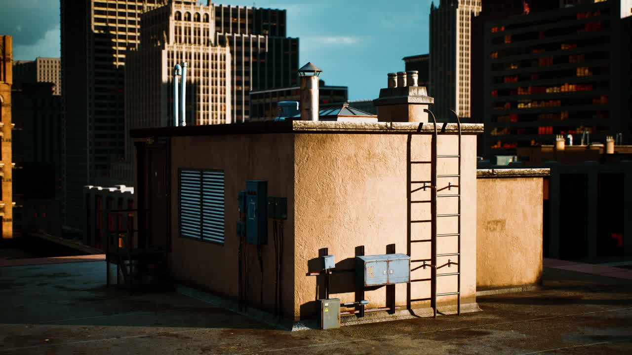 도시 의 지붕 풍경