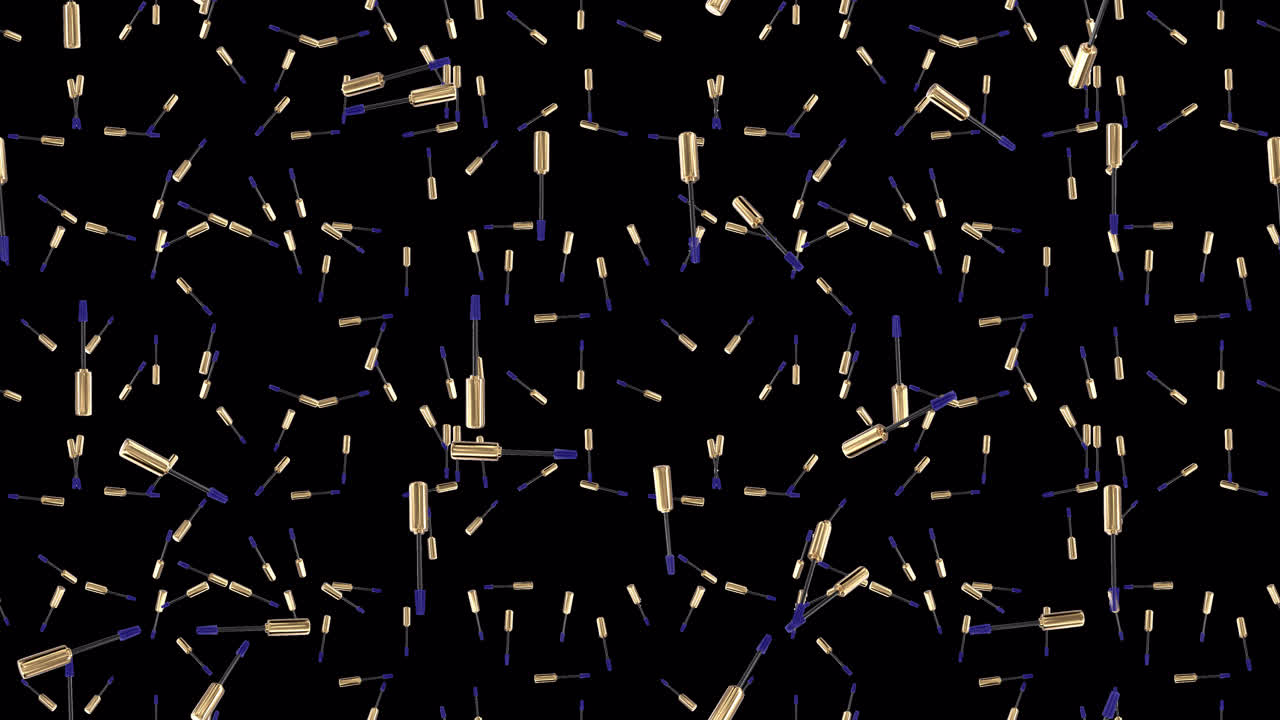 Mascara Beauty Product loop tile falling with alpha