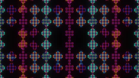 animación abstracta de cuadrados de píxeles
