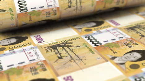 billetes de won de corea del sur