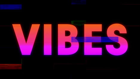 animación de texto vibrante brillante con técnica de glitch multicolor contra un fondo negro