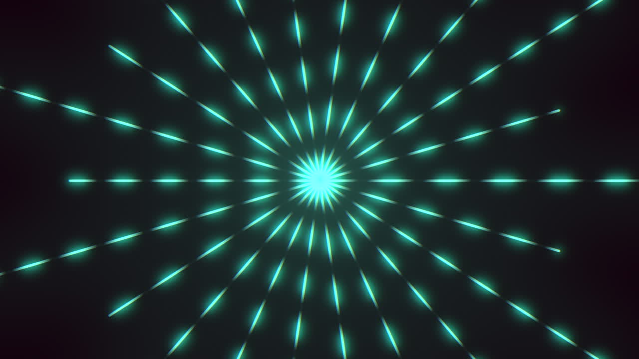 Dynamic blue line pattern radiating from center