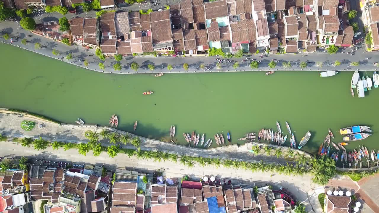 우기 동안 베트남의 드론 영상