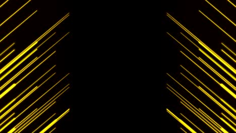 bright yellow neon lines abstract tech motion background