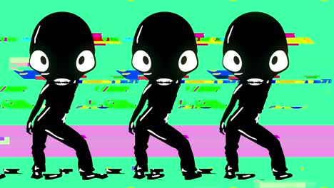 bailarín de dibujos animados de discoteca