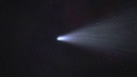 a comet in space heading for earth