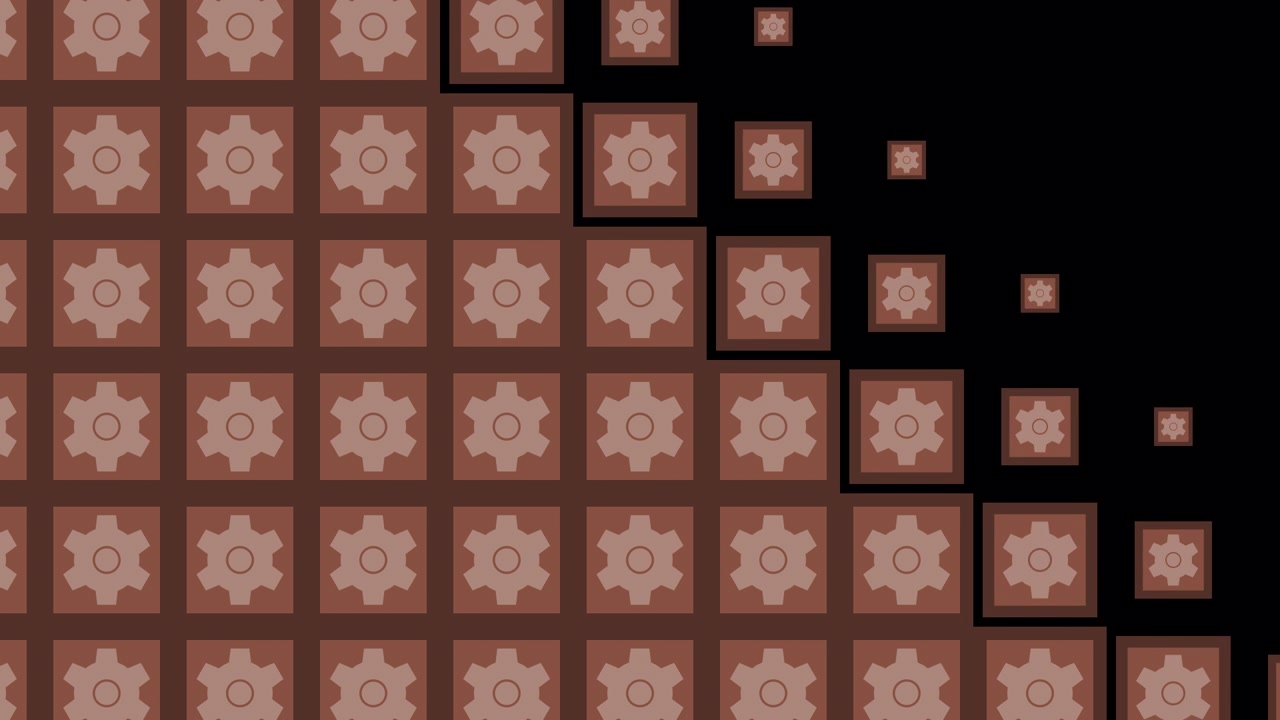 Brown Gear Pattern Background