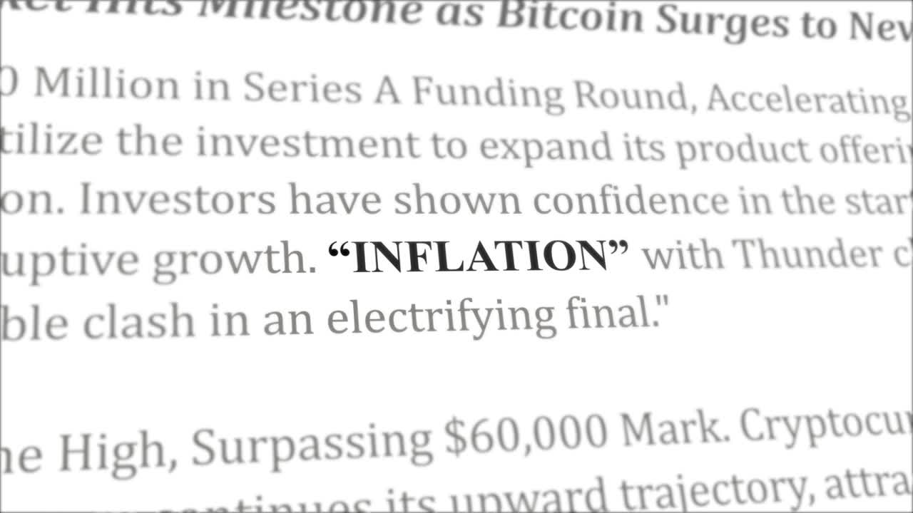 encabezado de noticias de inflación en diferentes artículos