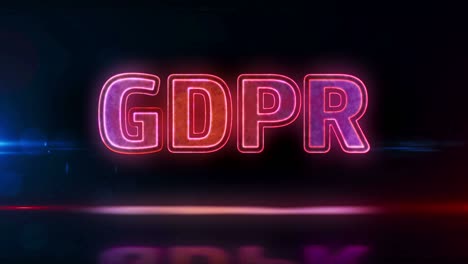 gdpr symbol abstract loopable animation