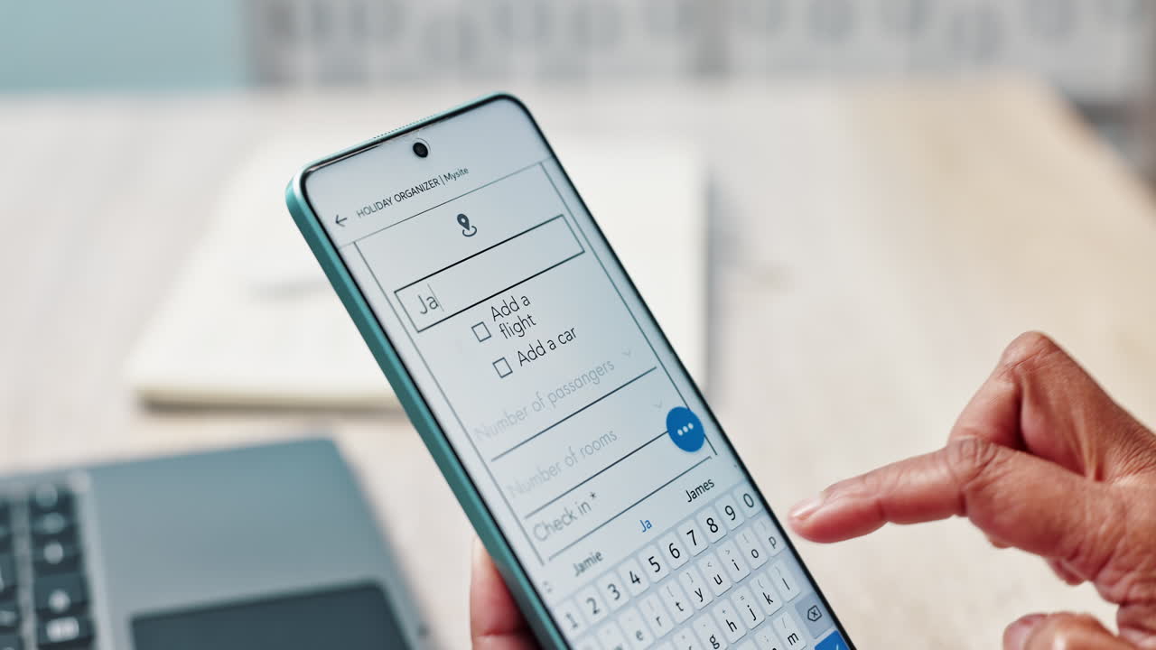 Booking travel on a smartphone