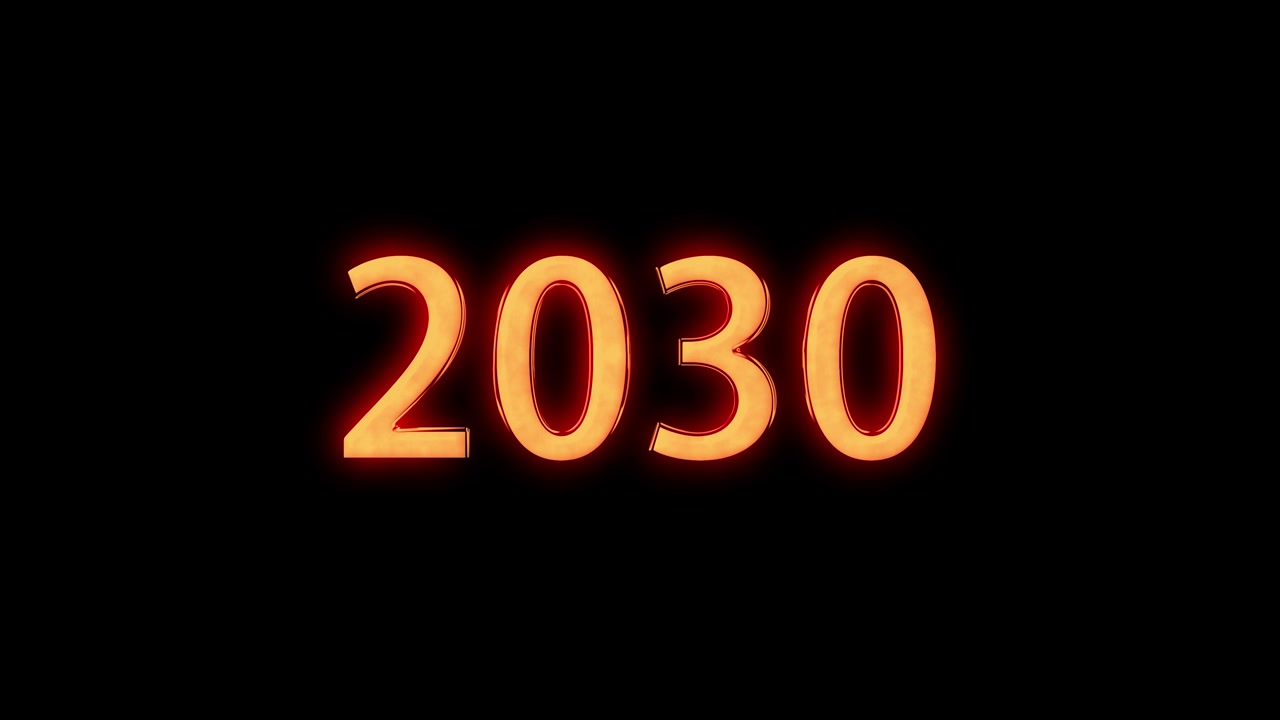 2030 animazione di testo motion graphics
