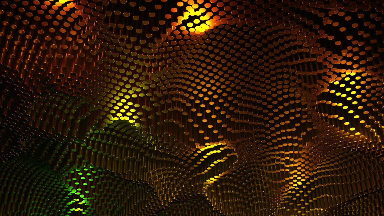Design geometrico astratto del soffitto color oro