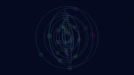 colorful circular pattern of overlapping dots arranged clockwise