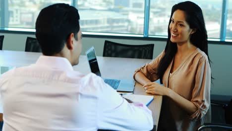 Recruiter-taking-interview-of-female-candidate