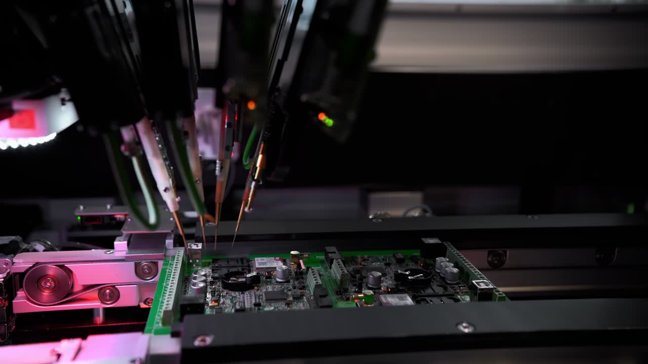 Automatic machine for diagnostics of electronic boards, production