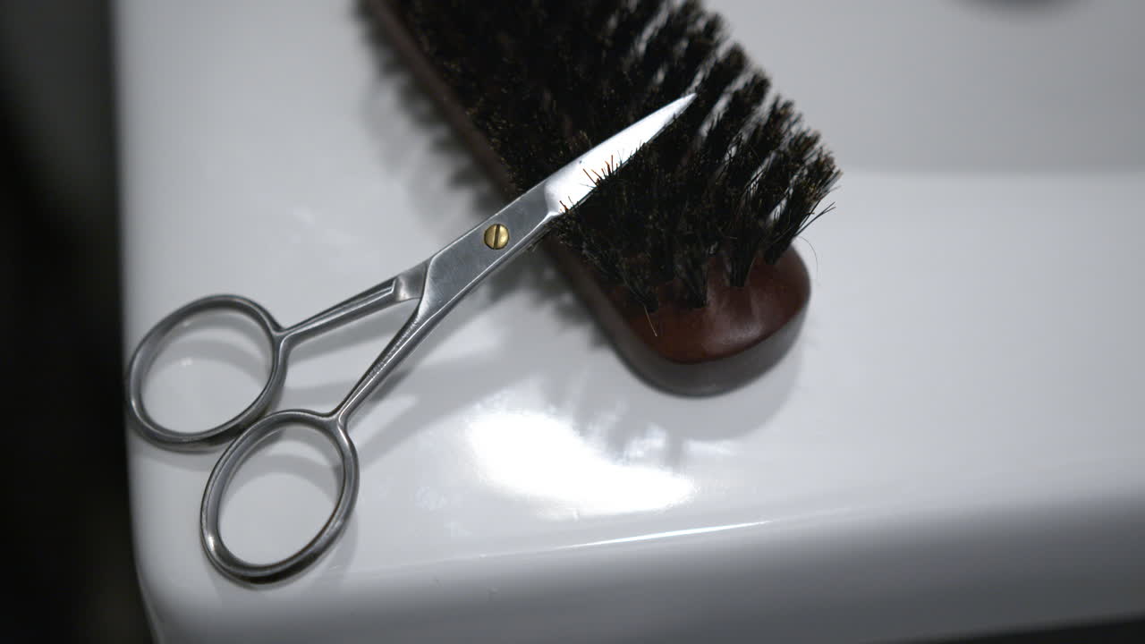 Close Up of a Men's Grooming Kit