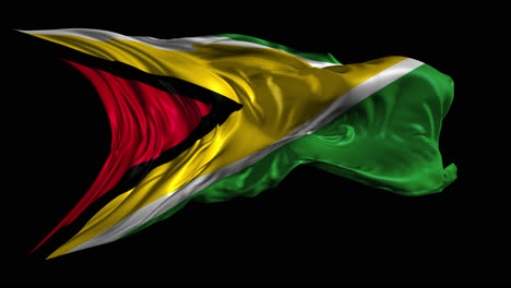 waving flag of guyana