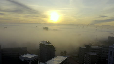 4k-drone-footage-of-mist-along-the-coast-of-Cape