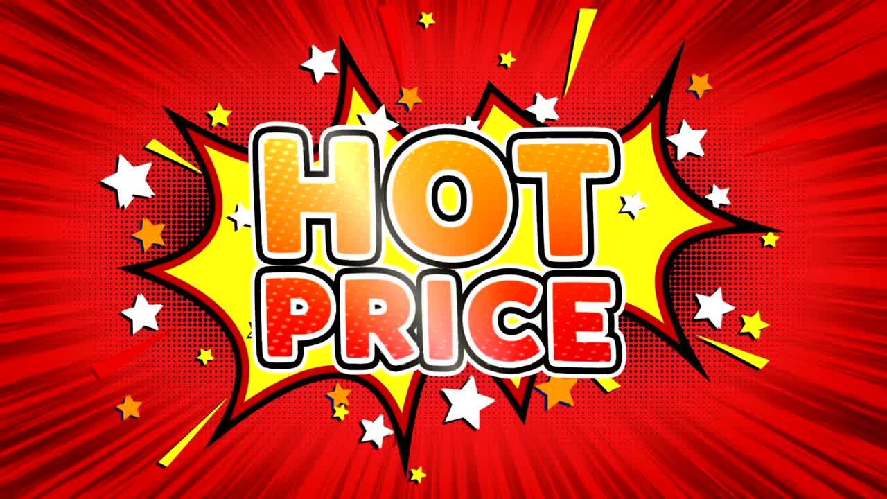 뜨거운 가격 레트로 만화 버블 원활한 루프