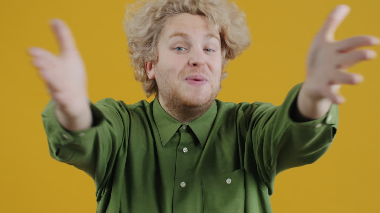 Man Making Funny Expressions