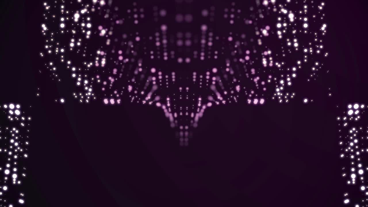Motivo astratto di particelle luminose