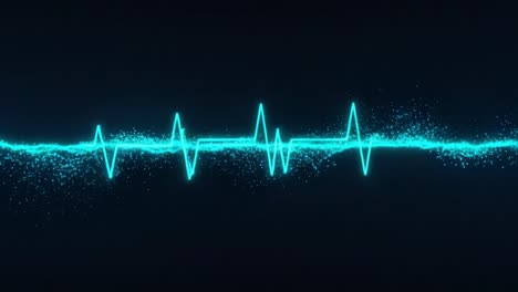 visual representation of a digital pulse waveform with sparkling effects against a dark background capturing the essence of modern audio and signal analysis