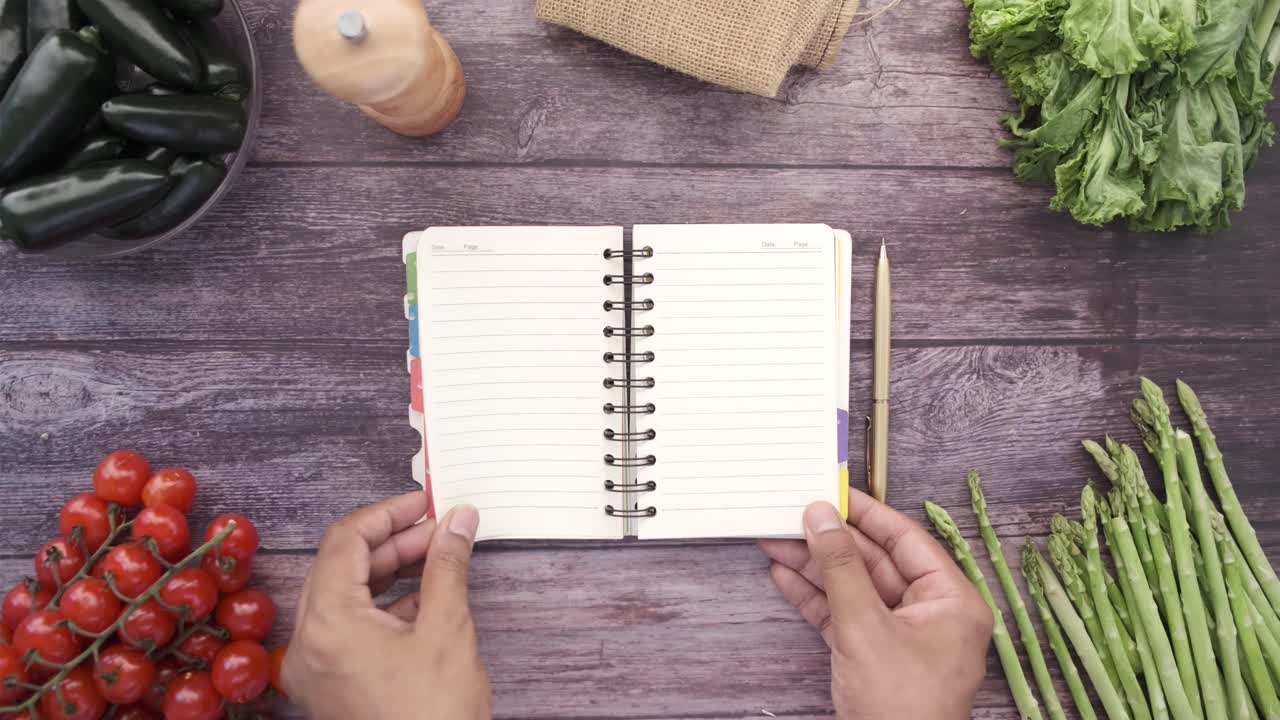 planificación de una alimentación saludable con productos frescos