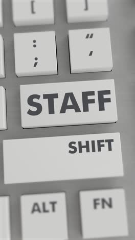 staff button pressing on keyboard vertical video