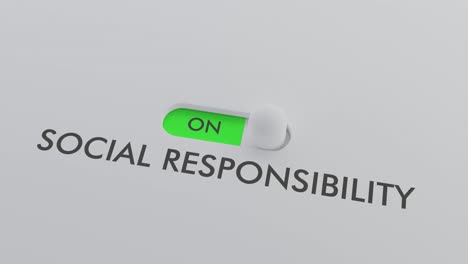 switching on the social responsibility switch