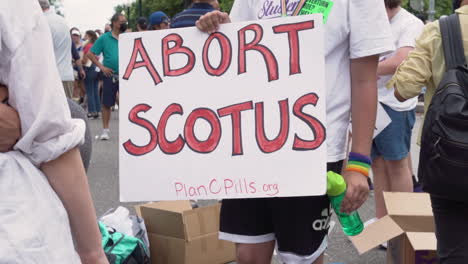 protest against supreme court decision on abortion rights