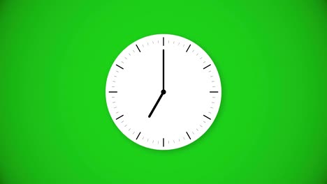 the hand moves the minute hand - hour hand from 7 to 8