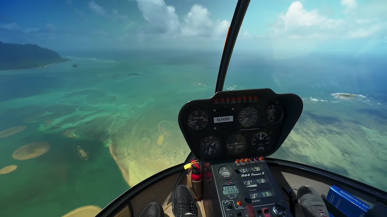 하와이 오아후섬 헬기투어에서 촬영한 영상입니다