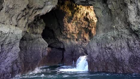 beautiful sea cave in algarve, portugal