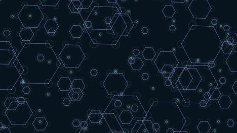 Interconnected-hexagonal-pattern-on-dark-background