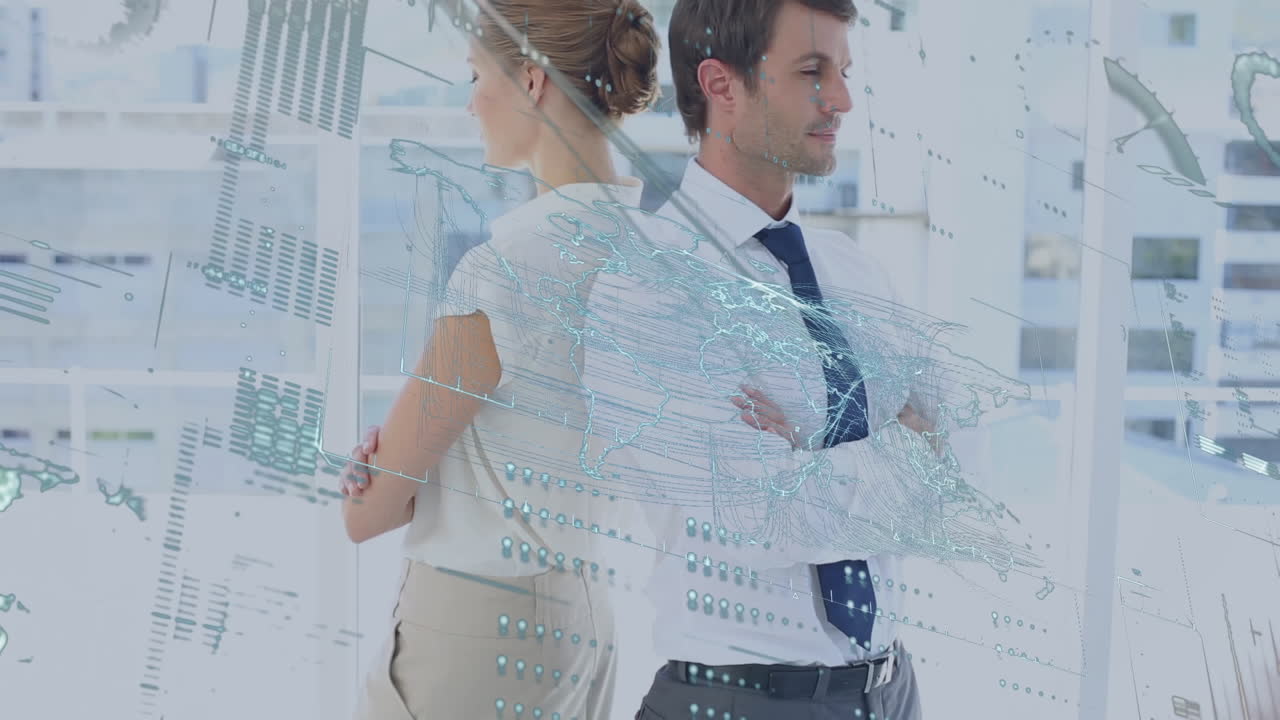 animación de las estadísticas y el procesamiento de datos financieros sobre diversos empresarios