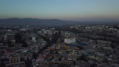 4k aerial shot of arequipa, peru