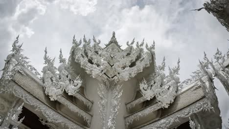 white temple building architecture in chiang rai thailand