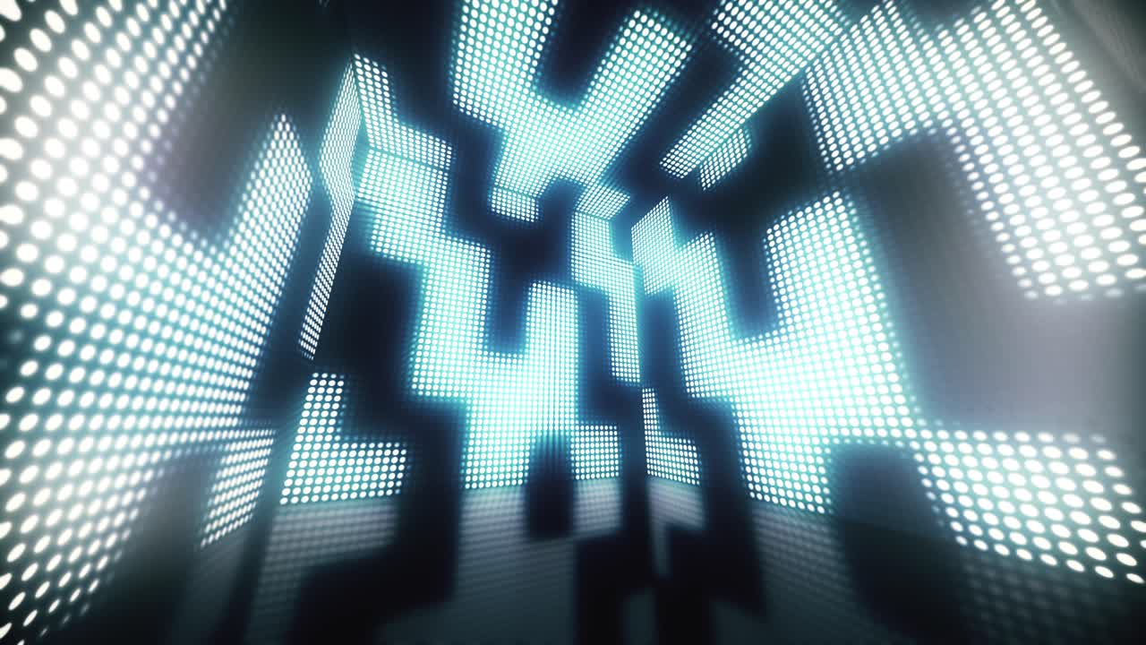 túnel de luz abstracto