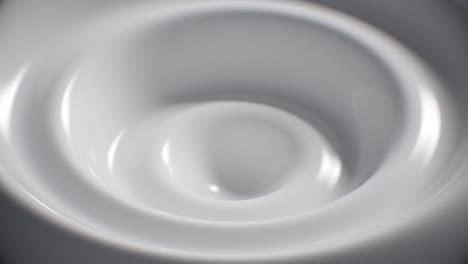 white background smoothly waves milk cream flowing animation seamles loop 4k