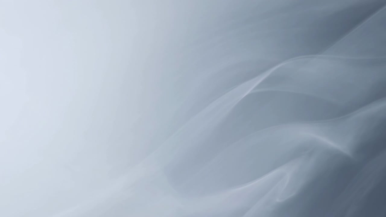 Soft Blue Smoke Waves Drifting Gently, Subtle Motion Blur, Cool Blue Tones, Flowing Textures, Ambient Mood