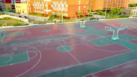 canchas de baloncesto en el campus de weihai de la universidad jiaotong de beijing