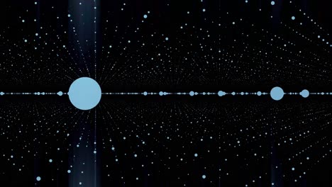 patrón abstracto parecido al espacio con círculos brillantes
