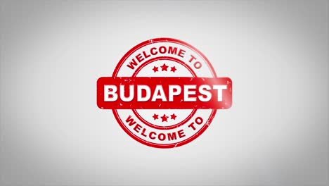 welcome to budapest stamp