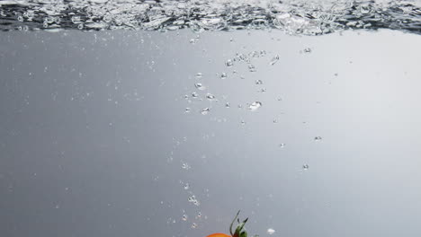 tomatoes falling into boiling clean water