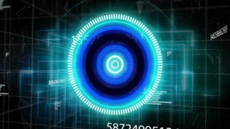 animation of data processing over scope scanning