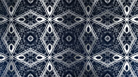 Arabic-style-pattern-with-shining-silver-lines-set-against-a-dark-blue-background