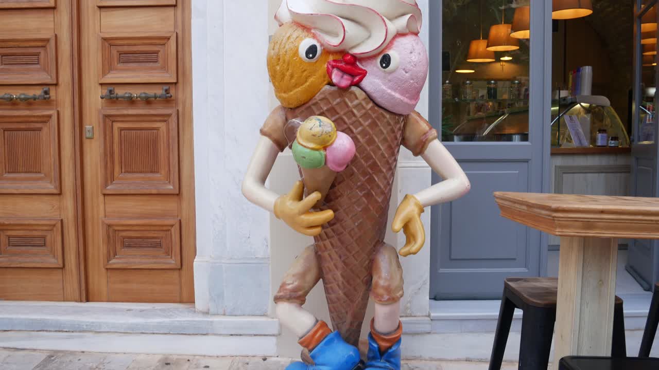 Ice cream shop in a touristic street