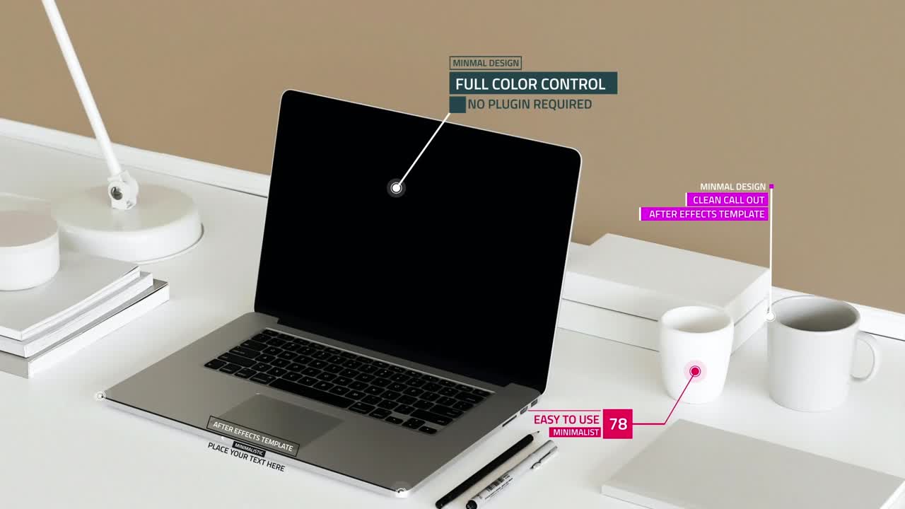 Triple Text Call Out - Video Template