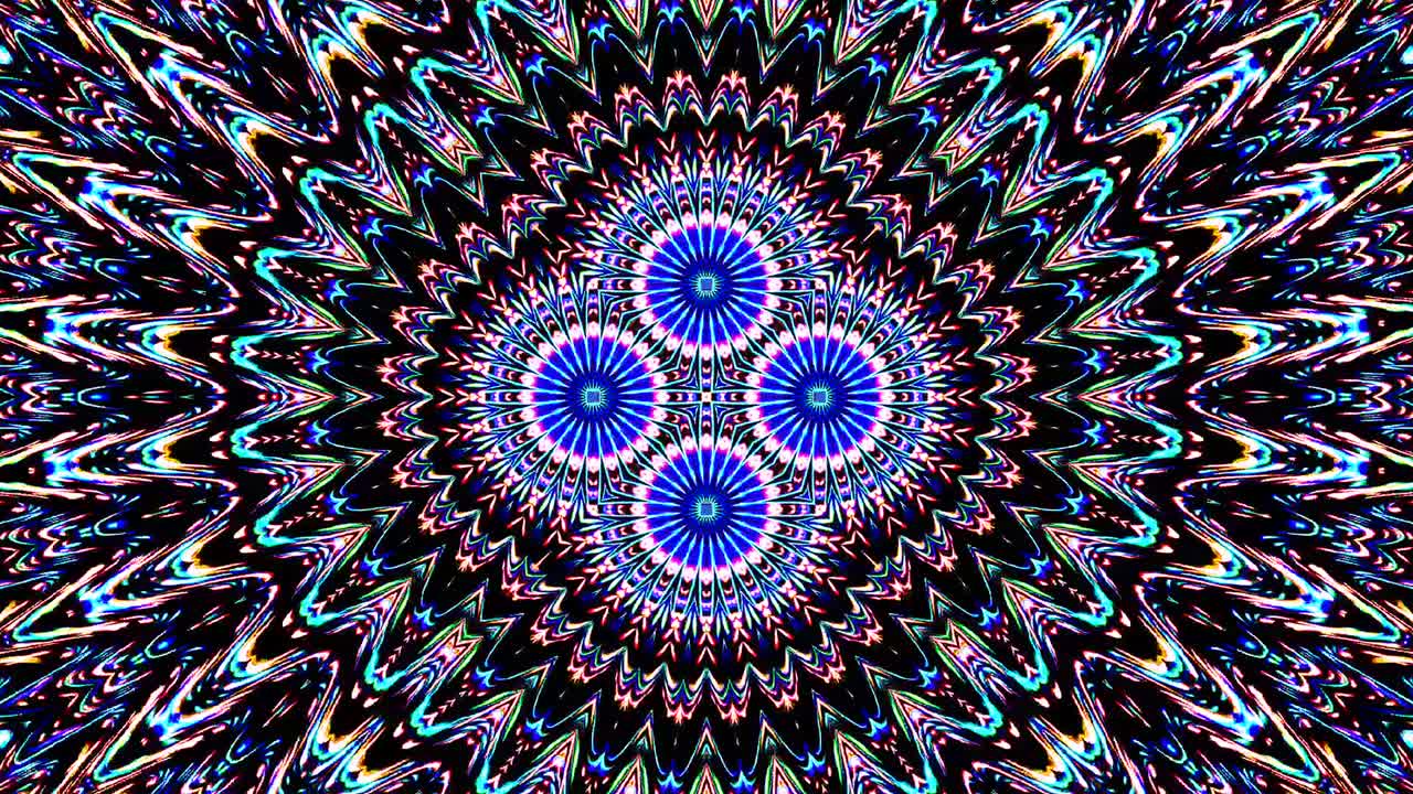 hermosas líneas abstractas brillando luz brillante conjunto suave rojo azul movimiento de color en fondo negro