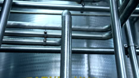 modern sterilized milk production factory. industrial organic food making process.